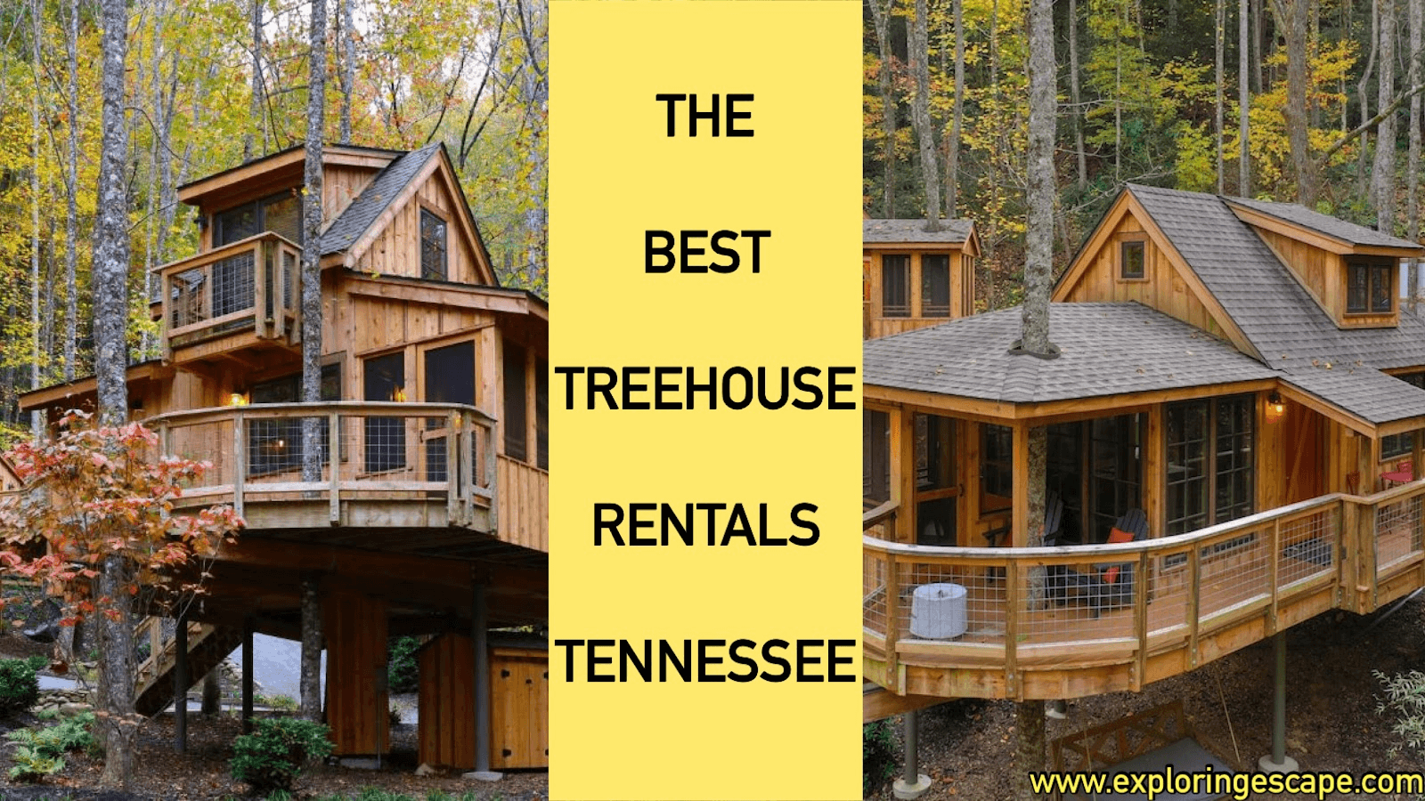 best treehouse rentals in tennessee