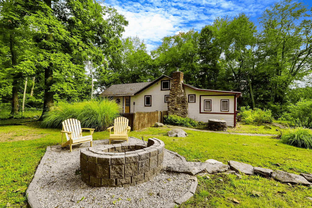 The Classic Lake Cabin - Best Romantic Connecticut Cabin with Private Beach Access at Coventry Lake